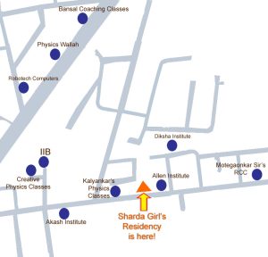 sharda location map copy